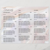 ホワイトオプラルパンフレット価格表シェルホログラフィック (裏面)