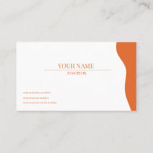 ホワイトオモダンレンジ名刺 名刺 (裏面)