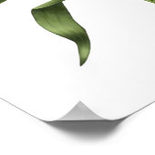 ホワイトオリエンタルリリーオリジナルアートプリント ポスター (角)