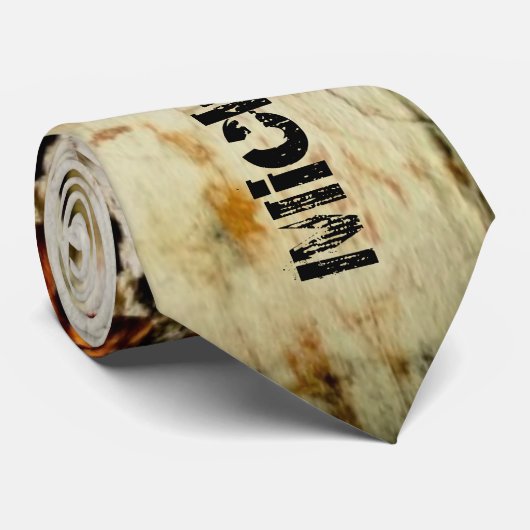 ホワイトオレンカッコいいジ古いレンガの壁のグレフィティあなたの名前 ネクタイ (ロール)