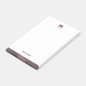 ホワイトオンバラ金ゴールド大理石エレフ縁どト& +名前 ポストイット (アングル)