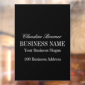 ホワイトオンブラックウィンドウデカールクリングズビジネスホーム ウィンドウサイン (シート2)