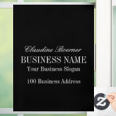 ホワイトオンブラックウィンドウデカールクリングズビジネスホーム ウィンドウサイン (ホーム)