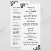 ホワイトオンブラックフラットプログラム プログラム (正面/裏面)