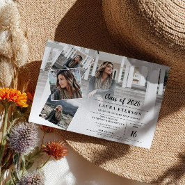 ホワイトオンブラックミニマル写真予算卒業