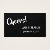 ホワイトオンブラックモダン3 – パンチチケットカード (裏面)