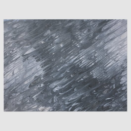 ホワイトオンブラック抽象芸術デコパージュティッシュペーパー 薄葉紙 (正面)