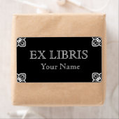 ホワイトオンブラック蔵書票 ラベル (インサイチュ)