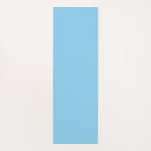 ホワイトオンベビーブルー大型水玉模様 ヨガマット (裏面)