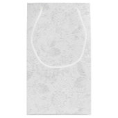 ホワイトオンホワイトブライダルレースエンボスルック抱き枕 スモールペーパーバッグ (裏面)