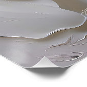 ホワイトオンホワイト – スカルプトバラ ポスター (コーナー)