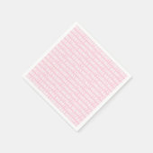 ホワイトオンライトピンククリスマスタイポグラフィ スタンダードカクテルナプキン (角)