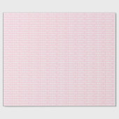 ホワイトオンライトピンククリスマスタイポグラフィ ラッピングペーパー (フラット)