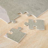 ホワイトオーキズフラワーヴィンテージオールドイラストレーション ジグソーパズル (側面)