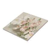 ホワイトオーキズフラワーヴィンテージオールドイラストレーション タイル (側面)