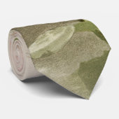 ホワイトオーキズフラワーヴィンテージオールドイラストレーション ネクタイ (ロール)