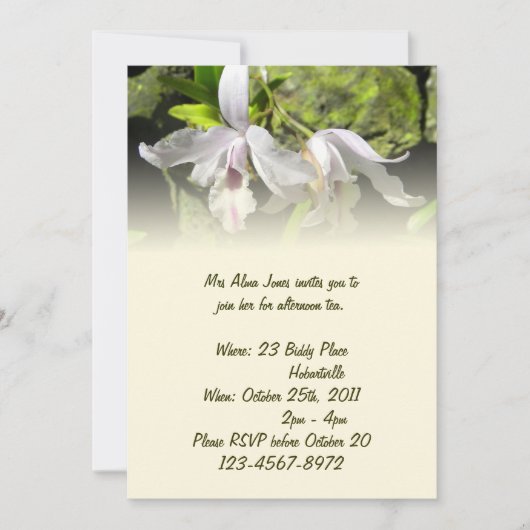 ホワイトオーキズ招待状 招待状 (正面)