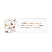 ホワイトオーキッズテラコッタフローラ ラベル (正面)