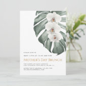 ホワイトオーキッズトロピカルフローラマザーズデイブランチ 招待状 (スタンド正面)