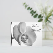 ホワイトオーキッドの住所変更のお知らせ 案内ポストカード (スタンド正面)