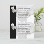 ホワイトオーキッドの情報シート4 招待状 (スタンド正面)