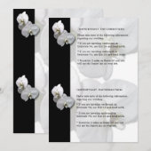 ホワイトオーキッドの情報シート4 招待状 (正面/裏面)