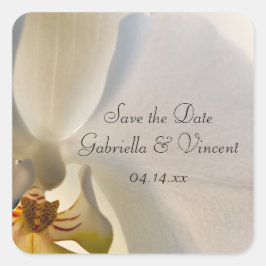 ホワイトオーキッドエレガンスウェディングザデイト スクエアシール