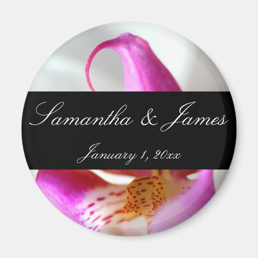 ホワイトオーキッドパーソナルウェディング マグネット (正面)