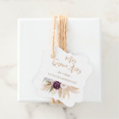 ホワイトオーキッドパープルバラパンパスグラスキンセアニラ フェイバータグ (インサイチュ)