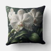 ホワイトオーキッドフローラ クッション (裏面)