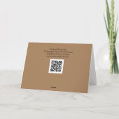 ホワイトオーキッドポートレートアートカード カード (裏面)