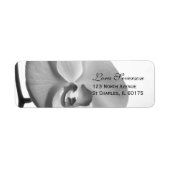 ホワイトオーキッド差出人住所 ラベル (正面)