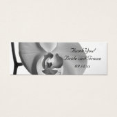 ホワイトオーキッド結婚式の引き出物ラベル (正面)