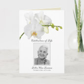 ホワイトオーキッド葬儀お祝いの写真 プログラム (正面)