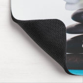 ホワイトオーキッド、セラピスト禅石 マウスパッド (コーナー)