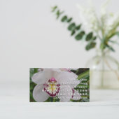 ホワイトオーキッドIIエレガントフローラ 名刺 (スタンド正面)