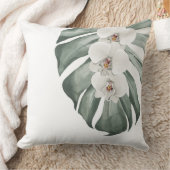 ホワイトオーキンストロピカルウォーターフローラ クッション (ブランケット)