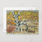 ホワイトオークとホワイトテール ポストカード (正面/裏面)