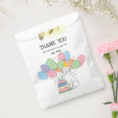 ホワイトオージーエドードルドッグ誕生日パーティーありがとう フェイバーバッグ (封をした状態)