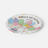 ホワイトオーストラリアの誕生日パーティー紙プレート ペーパープレート (アングル)