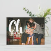 ホワイトオーズおもしろいホリデーフォトフラットカード シーズンカード (スタンド正面)