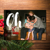 ホワイトオーズおもしろいホリデーフォトフラットカード シーズンカード