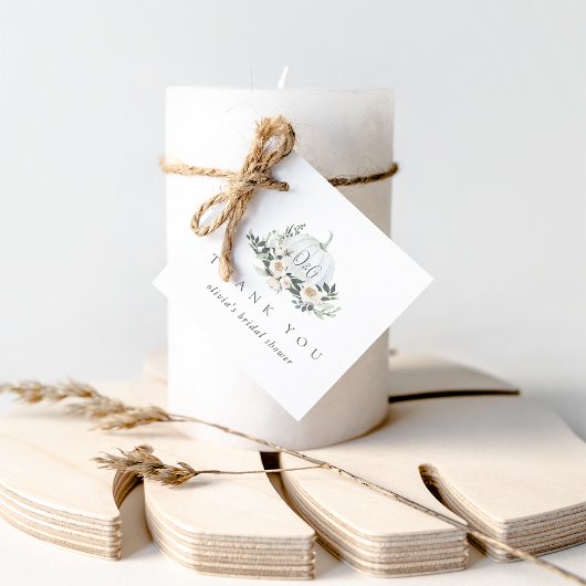 ホワイトオータムパンプキン グリーンナー サンクス フェイバータグ