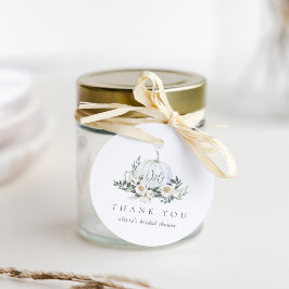 ホワイトオータムパンプキン グリーンハートフルギフト フェイバータグ