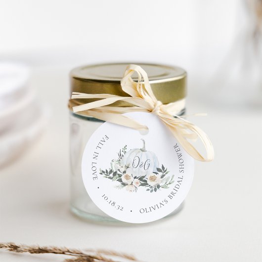 ホワイトオータムパンプキン グリーンモノグラム フェイバータグ