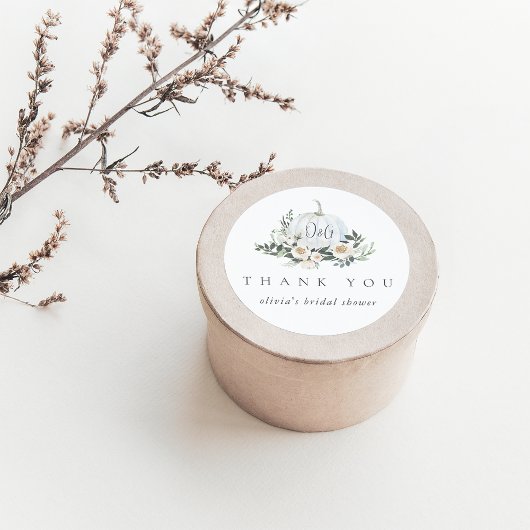 ホワイトオータムパンプキン グリーン お礼の品 ラウンドシール