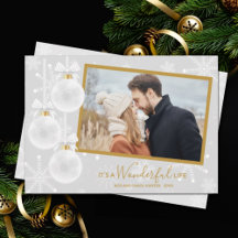 ホワイトオーナメントクリスマスフォト