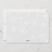 ホワイトオーナメントクリスマスフォト シーズンカード (裏面)