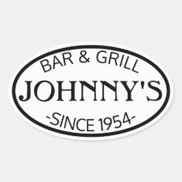 ホワイトオーバルプロモーション 楕円形シール