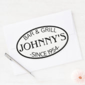 ホワイトオーバルプロモーション 楕円形シール (封筒)